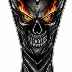 Reaper Skull Tank Pad